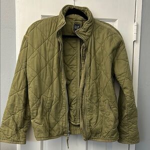 GAP Men's Olive Quilted Jacket